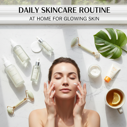 Daily Skincare Routine at Home for Glowing Skin Daily Skincare Routine at Home for Glowing Skin