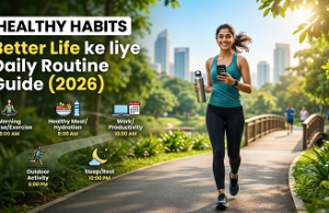Healthy Habits: Better Life ke liye Daily Routine Guide (2026) Healthy morning routine for a better lifestyle