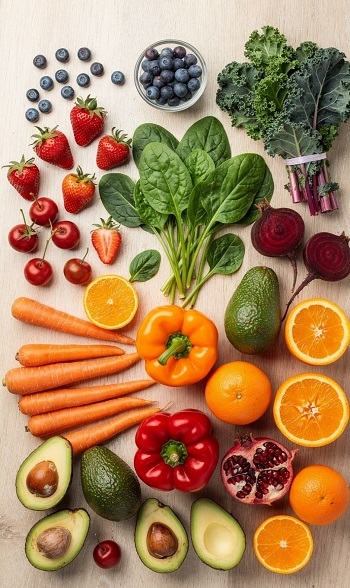 fruits and veletables for 40+